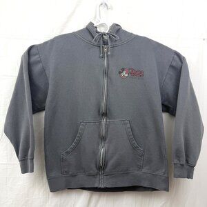 Disney D23 Expo 2011 1st Year Expo Logo Zippered Hoodie Unisex L Gray